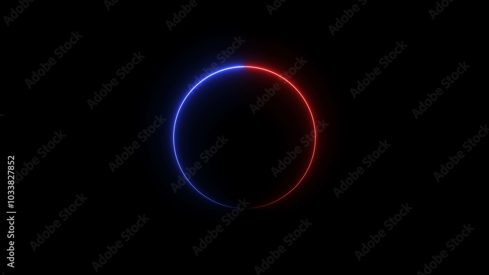 Abstract glowing neon circle loading icon background 4k illustration. Abstract glowing neon circle loading icon background 4k illustration.