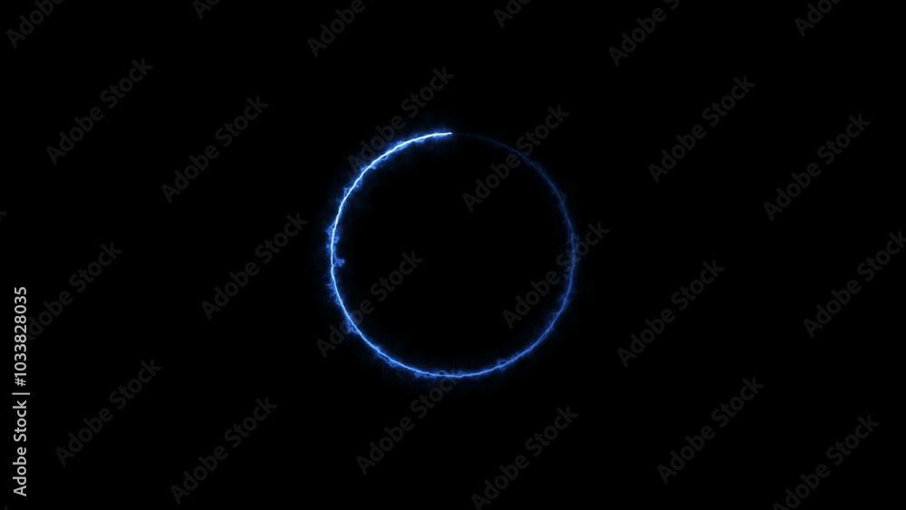 Abstract glowing neon circle loading icon background 4k illustration. Abstract glowing neon circle loading icon background 4k illustration.