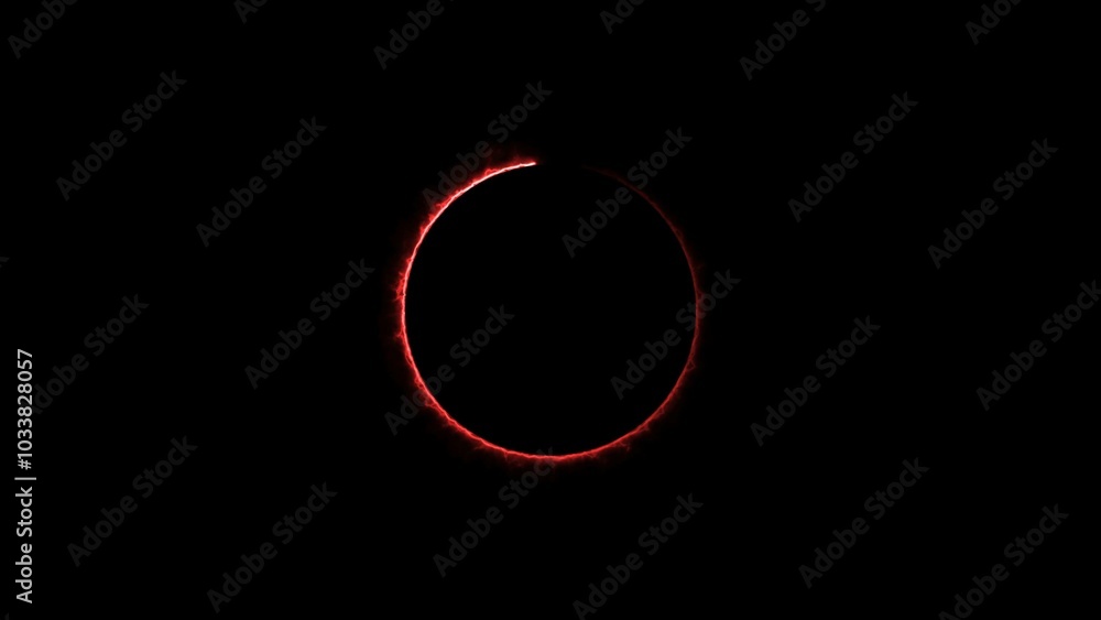 Glowing yellow color neon circle loading icon background 4k illustration on black background. Glowing yellow color neon circle loading icon background 4k illustration on black background.