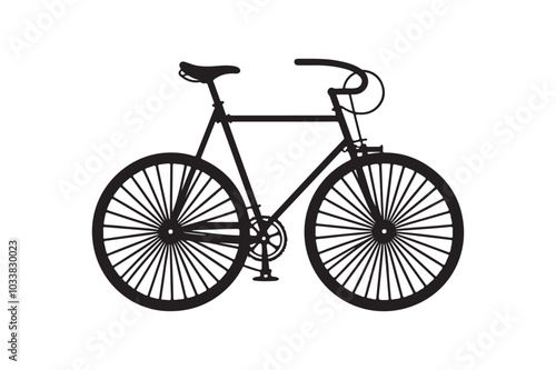 Bicycle Icon Vector Pack. Silhouettes on White Background.