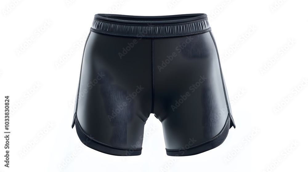Female workout shorts on a white background. Female workout shorts on a white background.
