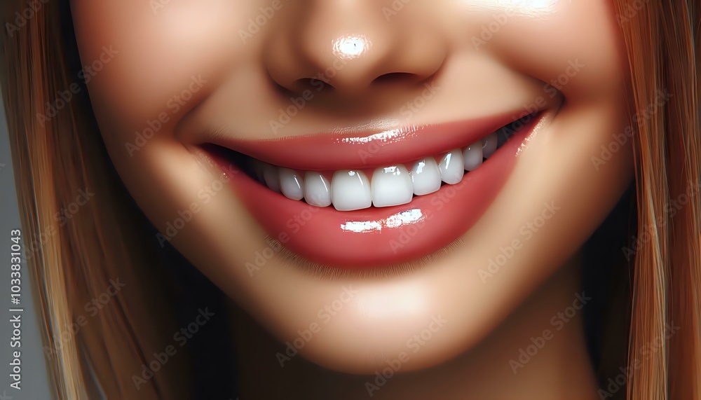 Close-Up of a Smiling Mouth Close-Up of a Smiling Mouth