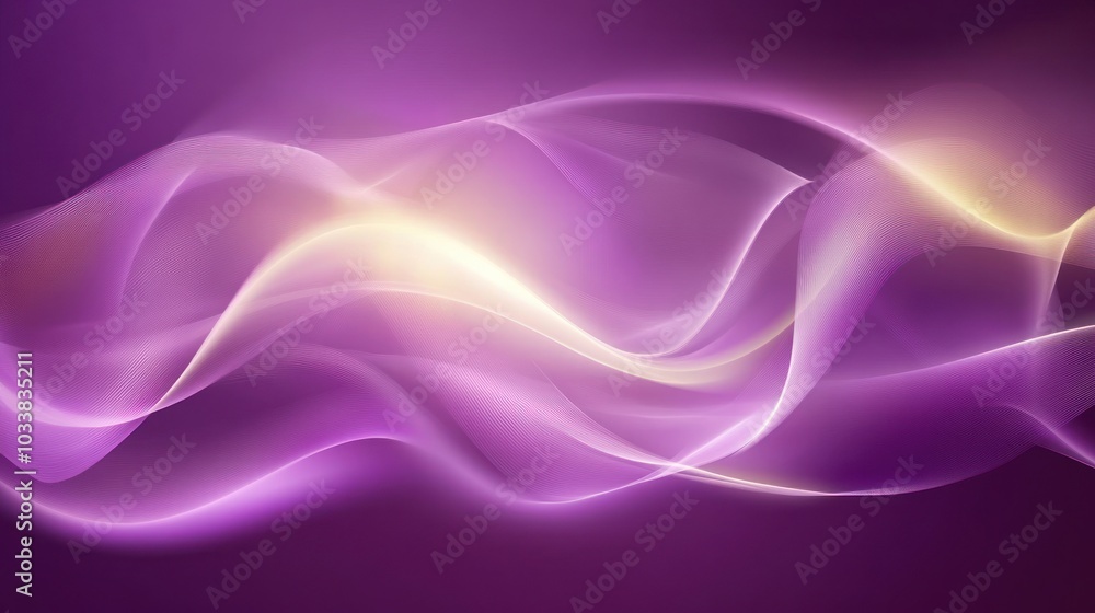 Abstract Purple and Yellow Wave Abstract Purple and Yellow Wave