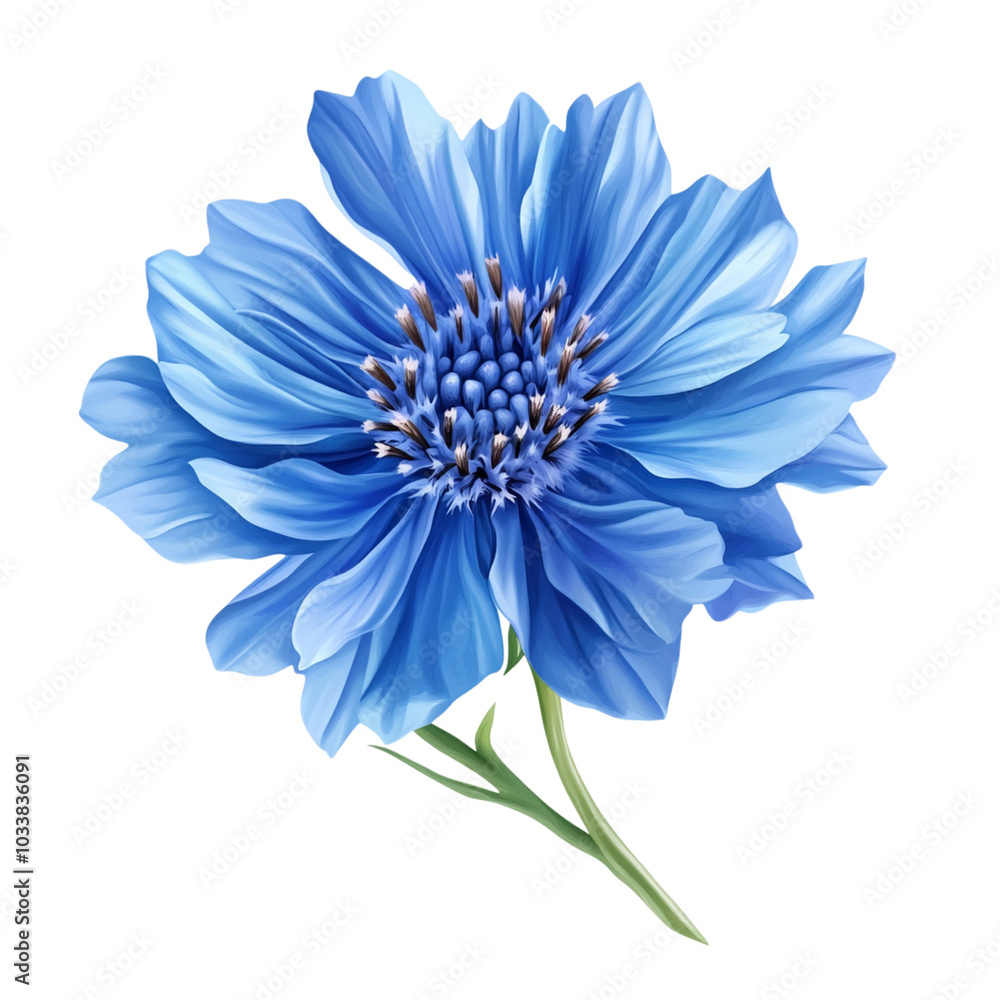 Stunning Cornflower Bloom with Vibrant Blue Petals Perfect for Nature Lovers and Floral Design Projects Stunning Cornflower Bloom with Vibrant Blue Petals Perfect for Nature Lovers and Floral Design Projects