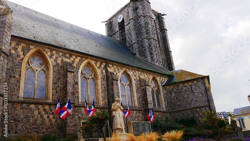 Eglise catholique Saint Pierre de Ault, département de la Somme Hauts de France, france, europe