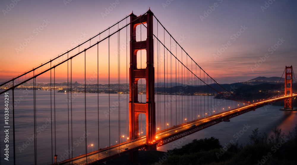 Fototapeta premium Golden Gate Bridge Sunrise