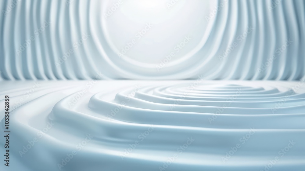 Abstract white waves creating a serene and modern background. Abstract white waves creating a serene and modern background.