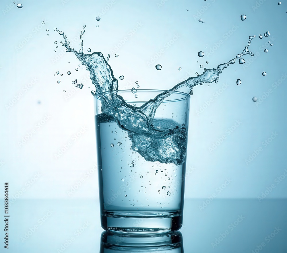 Water Splashing in Glass . Water Splashing in Glass .