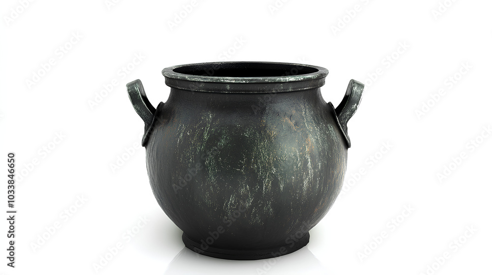 toxic witch cauldron isolated on white toxic witch cauldron isolated on white