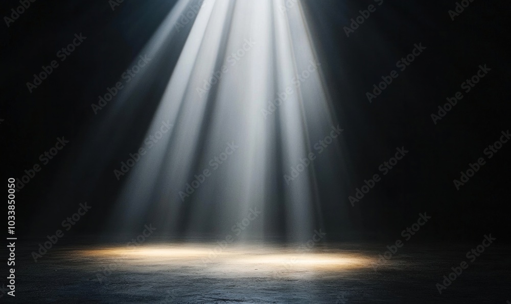 Light Beams Shining in Dark Room Light Beams Shining in Dark Room
