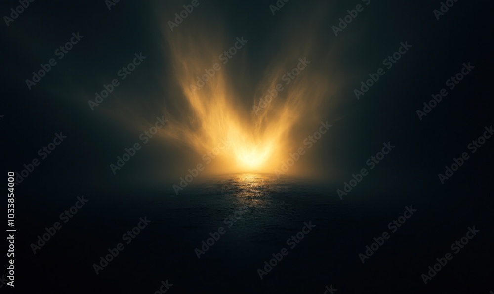 Fiery Light Emanating from Dark Surface Fiery Light Emanating from Dark Surface