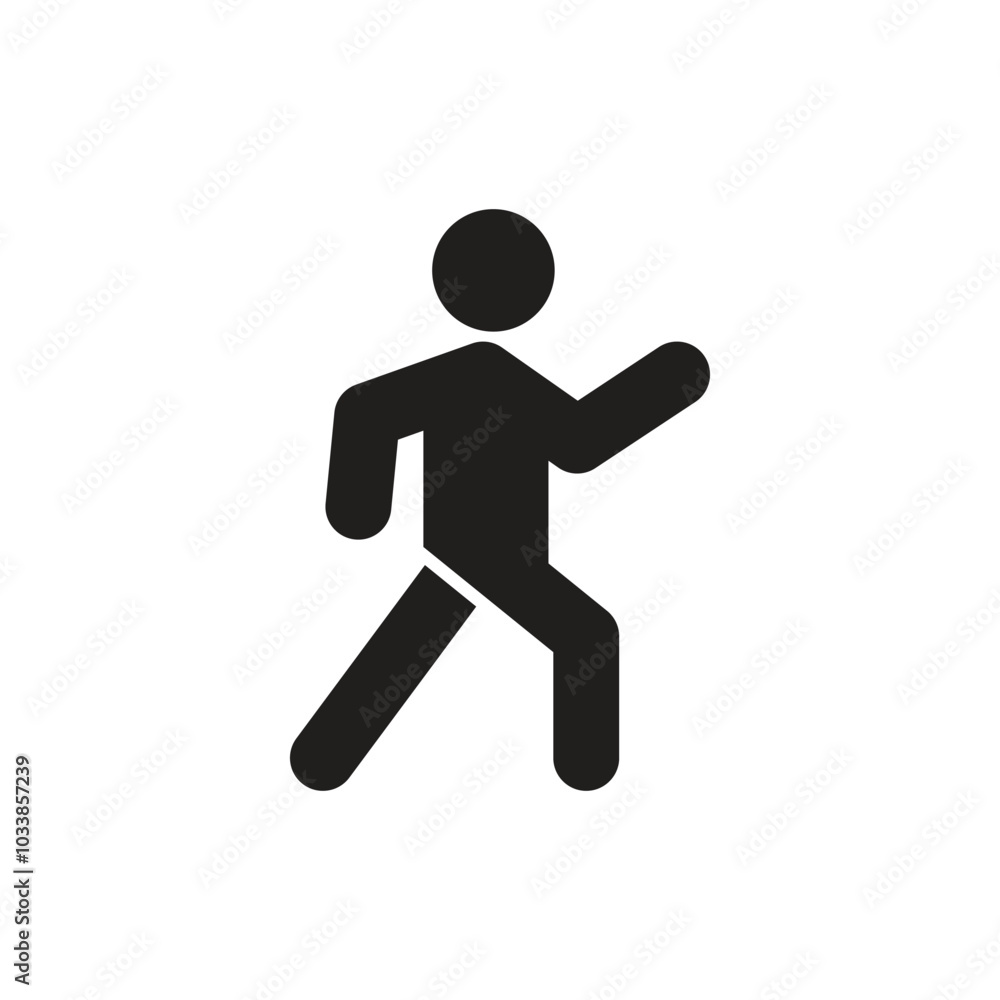Walk icon logo design template isolated illustration Walk icon logo design template isolated illustration