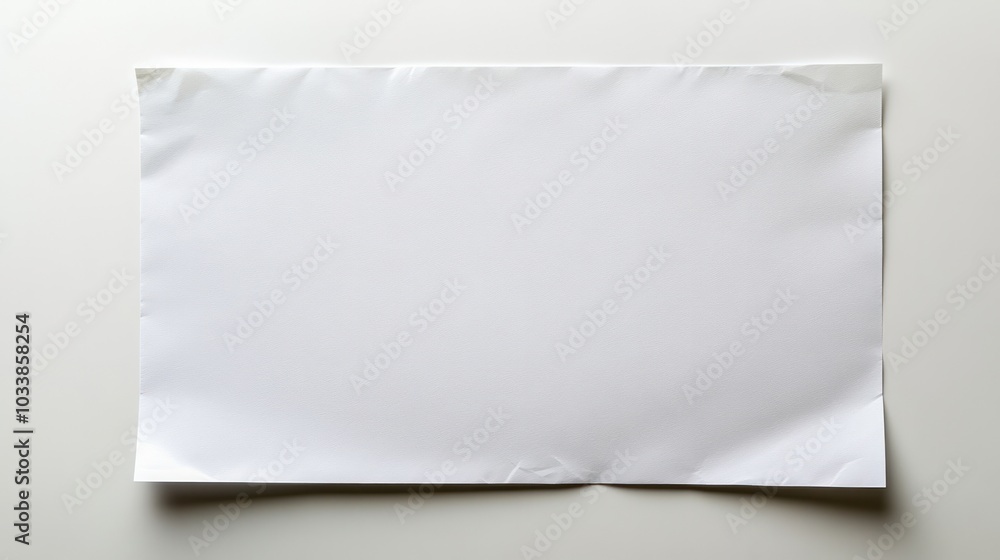 A white piece of paper with no writing on it