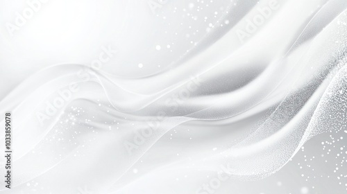 Wallpaper Mural Abstract White Background with Subtle Waves and Sparkle Torontodigital.ca
