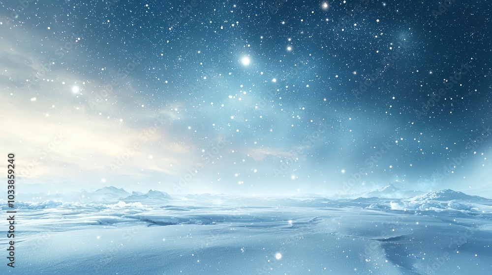 Serene Winter Landscape Background Serene Winter Landscape Background