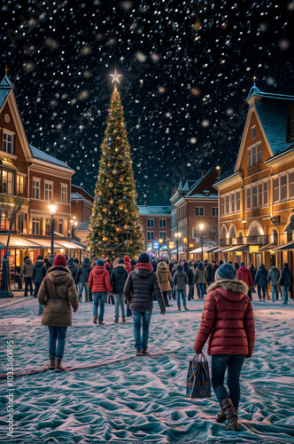 Cinematic Christmas Town Square_2