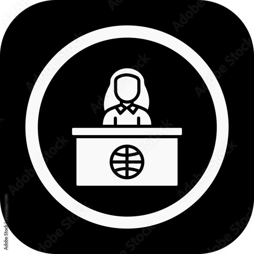 News Anchor Icon Design
