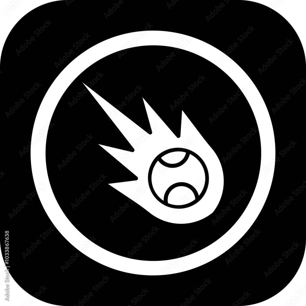 Obraz premium Meteor Icon Design