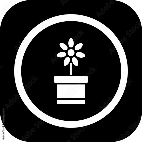 Flower Pot Icon Design