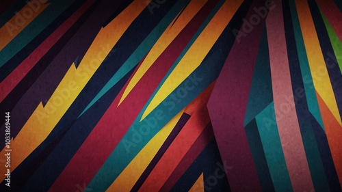Wallpaper Mural Abstract Jagged Stripes and Flowing Lines on a Seamless Vector Background Torontodigital.ca
