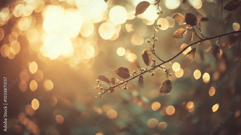 A leafy branch with a sun shining on it A leafy branch with a sun shining on it