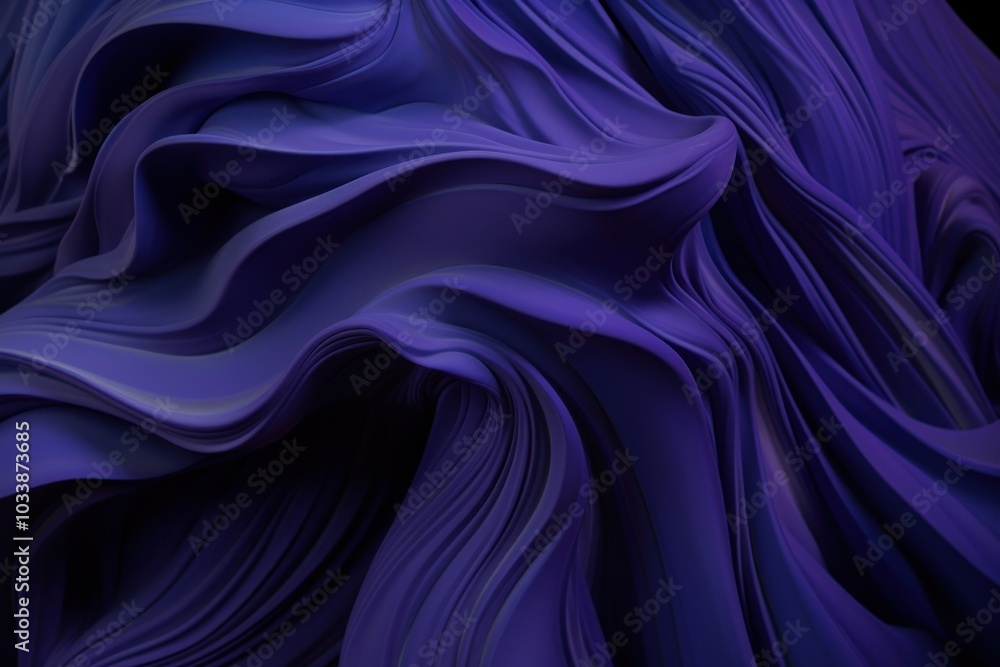 Obraz premium Abstract sculpture blue smooth purple.