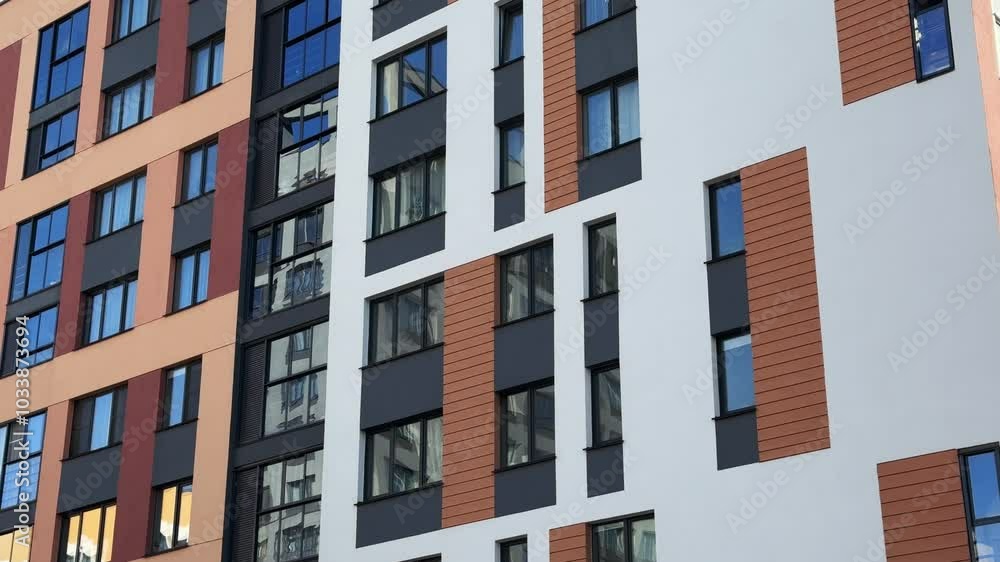 A Modern Urban Apartment Complex, Vibrant Cityscape Environment A Modern Urban Apartment Complex, Vibrant Cityscape Environment