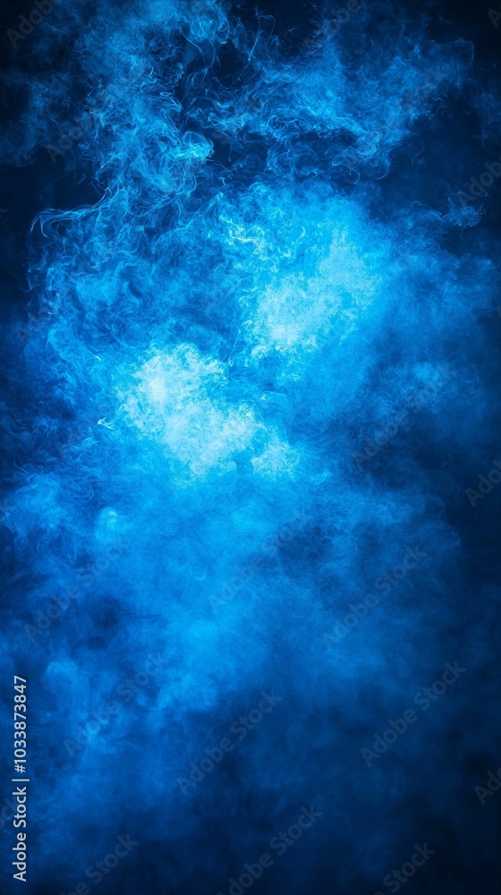Serene Cool-Toned Blue Background with Ambient Light for a Peaceful Atmosphere Serene Cool-Toned Blue Background with Ambient Light for a Peaceful Atmosphere