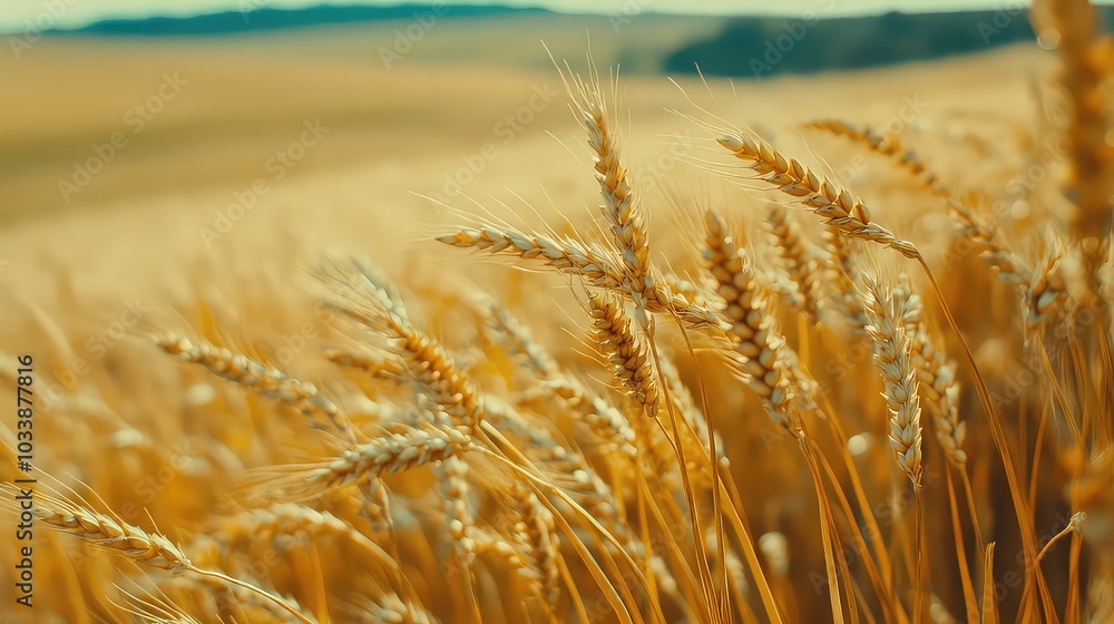 Beautiful Wheat Field, Generative AI Beautiful Wheat Field, Generative AI