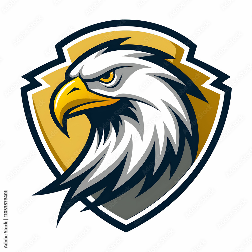 Obraz premium Eagle head vector logo
