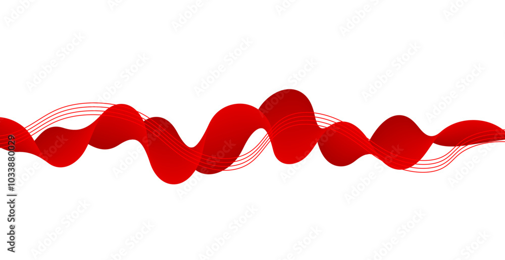 Red Wave Lines Pattern Isolated. Vector Illustration. Futuristic. Technology Wallpaper. Backdrop. Abstract Business Banner. Business Background Red Wave Lines Pattern Isolated. Vector Illustration. Futuristic. Technology Wallpaper. Backdrop. Abstract Business Banner. Business Background