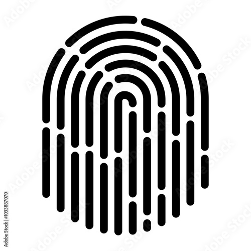 Fingerprint sensor icon outline
