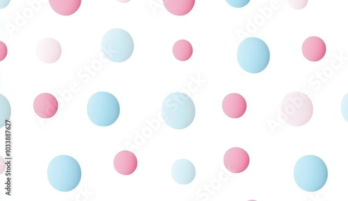 An ivory background with pastel confetti frames, copy space, and halftone colored circles