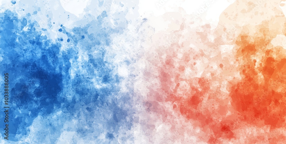 Obraz premium Using a dark grainy gradient background, this header poster banner landing page backdrop design uses orange white blue teal blurry noise texture