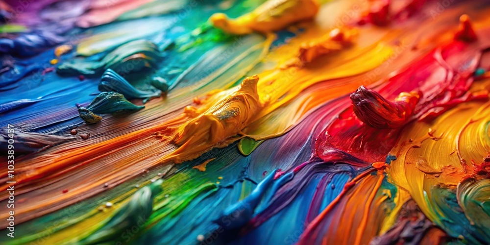 Abstract oil paint background with colorful brushstrokes Abstract oil paint background with colorful brushstrokes