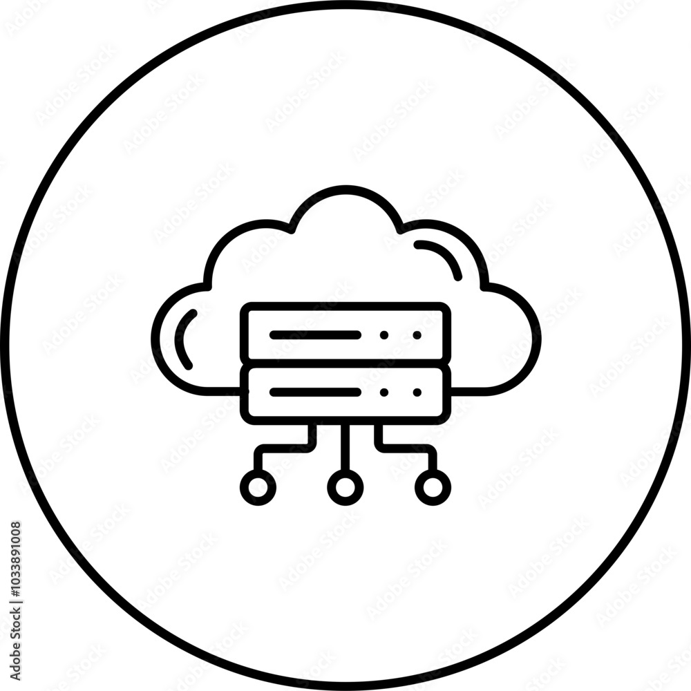 Cloud Storage Icon Cloud Storage Icon