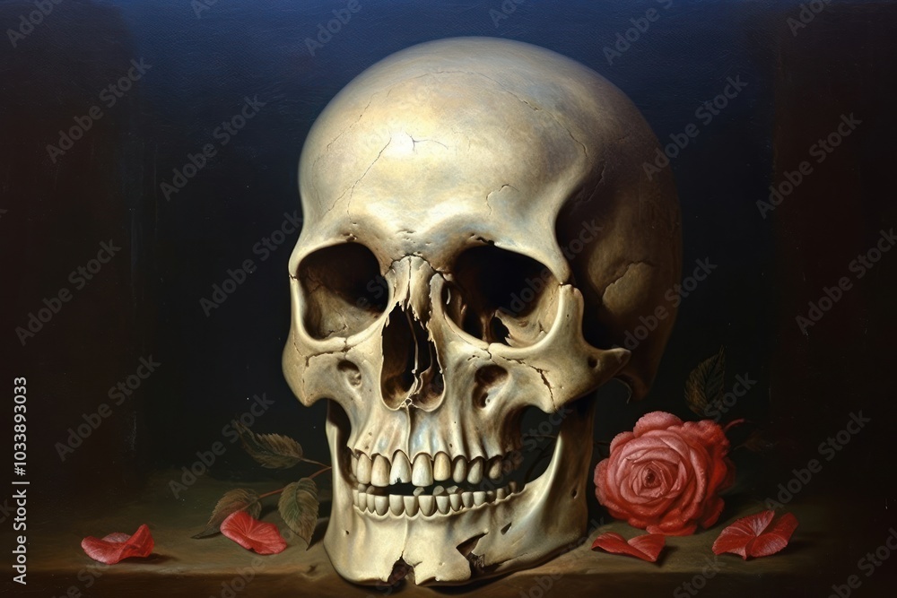 Fototapeta premium Painting art flower anthropology.