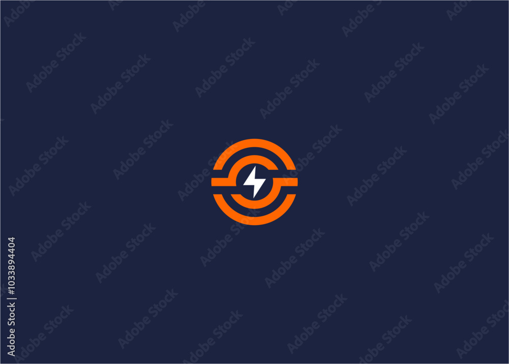 Letter o with electric logo icon design vector design template inspiration Letter o with electric logo icon design vector design template inspiration