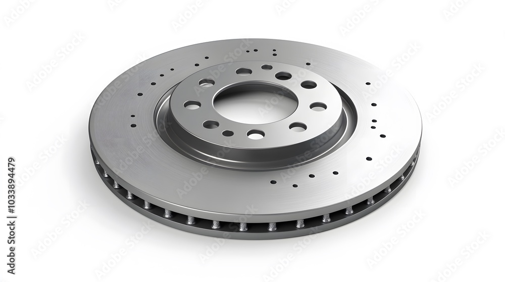 Automobile, aluminum disc. Isolated on white background. 3D rendering illustration. Automobile, aluminum disc. Isolated on white background. 3D rendering illustration.