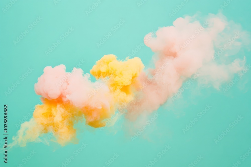 An energetic mix of pink and yellow hues swirls dynamically across a teal canvas, creating a captivating visual display of motion and color harmony. An energetic mix of pink and yellow hues swirls dynamically across a teal canvas, creating a captivating visual display of motion and color harmony.