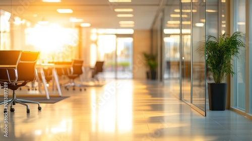 Wallpaper Mural Sunlit Modern Office Interior Torontodigital.ca