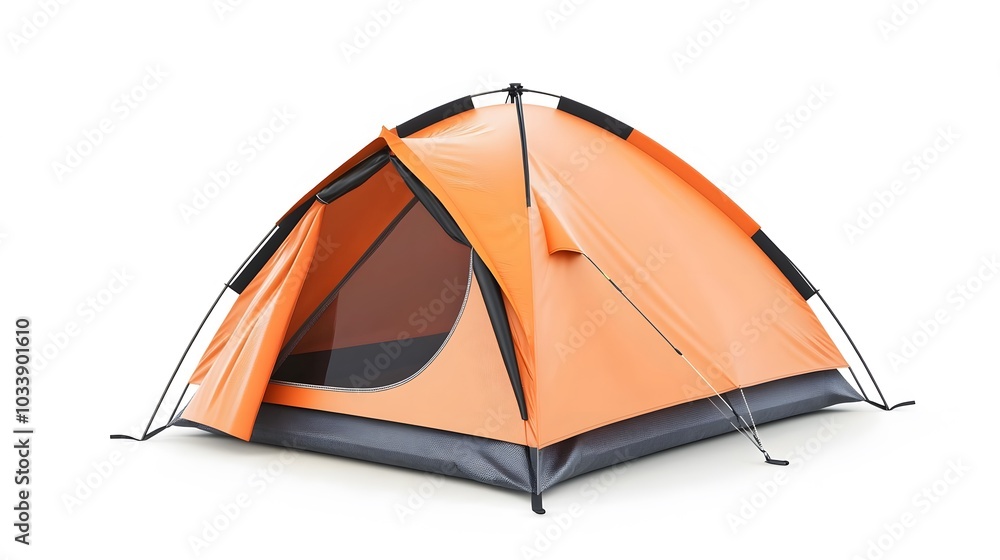 tourist tent isolated on white. tourist tent isolated on white.