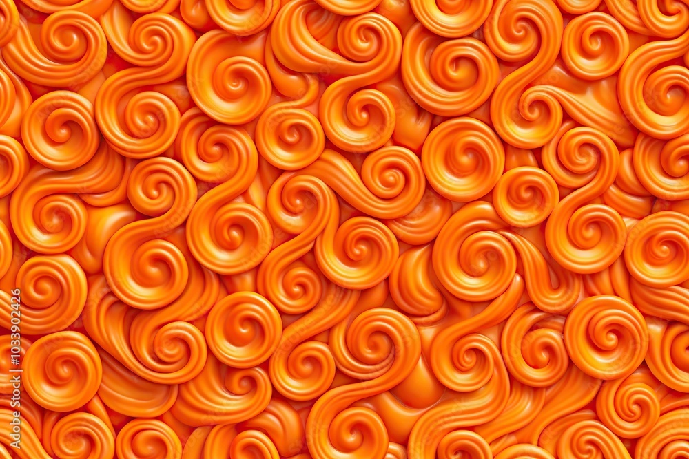 Abstract orange plastic seamless tile pattern close-up Abstract orange plastic seamless tile pattern close-up