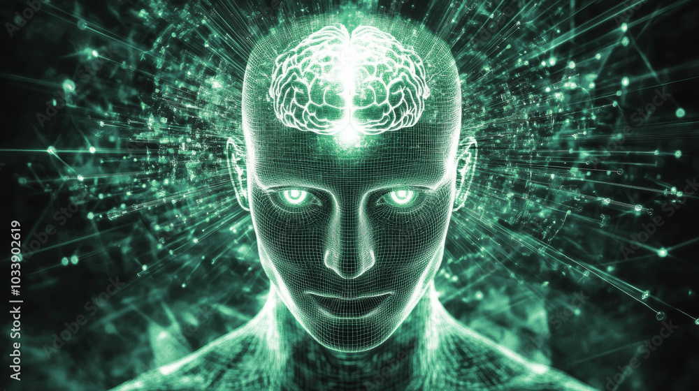 Digital human figure with a glowing brain and neural network connections, symbolizing AI, technology, and futuristic intelligence systems.
Digital human figure with a glowing brain and neural network connections, symbolizing AI, technology, and futuristic intelligence systems.