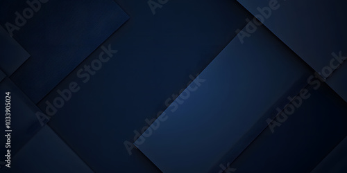 Modern simple dark navy blue background with overlap triangle layers. Blue abstract background with blank space for text. Modern element for banner, presentation design and flyer