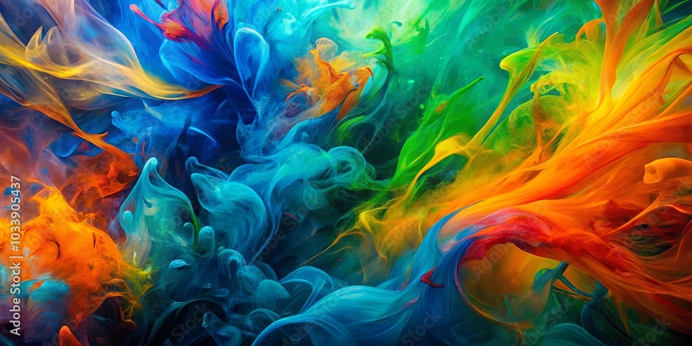 Abstract Swirls of Ethereal Color, a Visual Symphony of Hues and Shades Abstract Swirls of Ethereal Color, a Visual Symphony of Hues and Shades