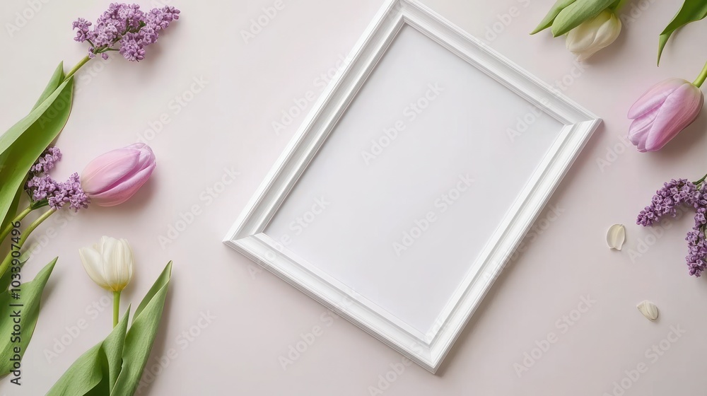Floral Frame Mockup Floral Frame Mockup