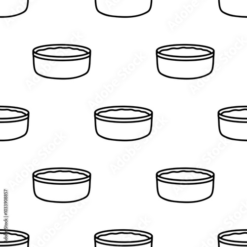 Water dipper cartoon doodle seamless pattern, Vector.