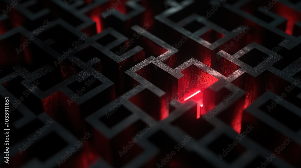 Red Light in a Maze Red Light in a Maze