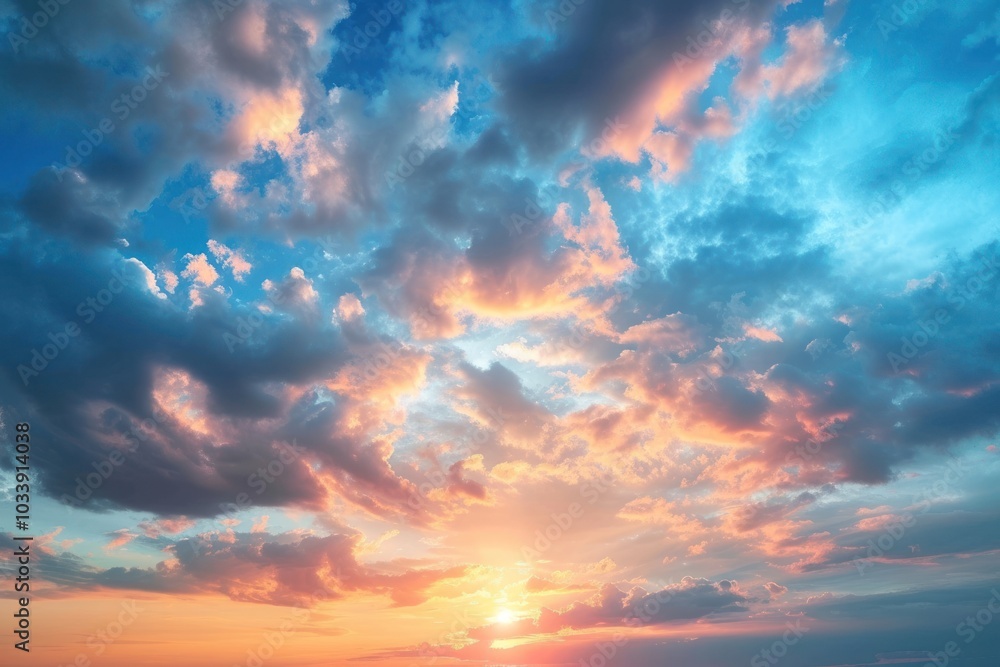 Fototapeta premium Sky backgrounds outdoors horizon.